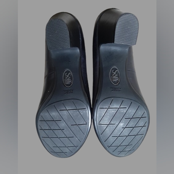 SÖFFT - Comfortable Black Leather Heels Pump - Size: 8.5 - Picture 5 of 7